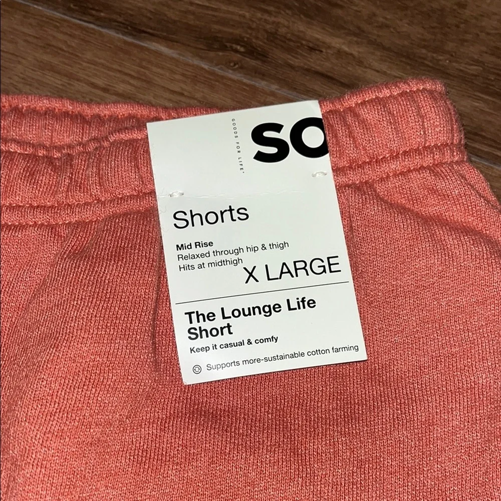 SO Pink Athletic Shorts Elastic Waistband Lightweight